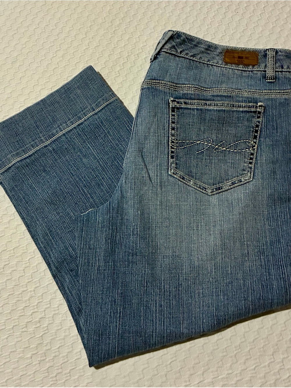 Y2K Tommy Hilfiger American Hope Classic Rise Denim Capris